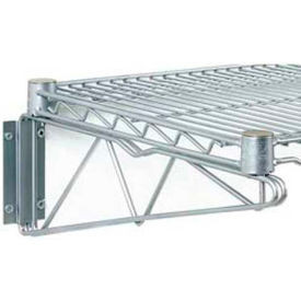 Nexel Silver Epoxy, Fixed Single Shelf Wall Mount Bracket, 21"D