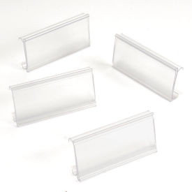 Nexel ABM3C-25 Clear Label Holder 3"W x 1-1/4"H With Paper Insert (25 Pc)