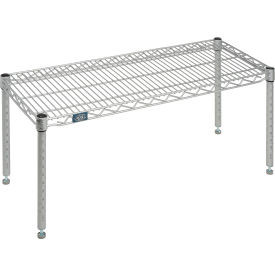 Nexelate Silver Epoxy Wire Dunnage Rack - 36"W x 14"D x 14"H