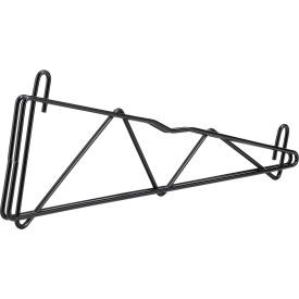 Nexel Black Epoxy, Fixed Single Shelf Wall Mount Bracket, 21"D
