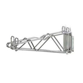 Nexel Chrome, Fixed Double Shelf Wall Mount Bracket, 24"D