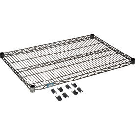 Nexel S2436B Black Epoxy Wire Shelf 36"W x 24"D