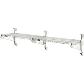 Nexel Poly-Green Adjustable Wall Mount Wire Shelving, 1 Shelf, Add On, 24"Wx18"Dx14"H