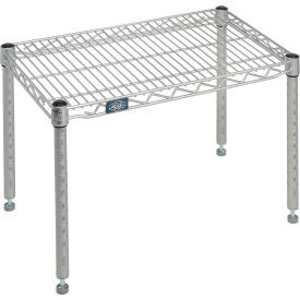 Nexelate Silver Epoxy Wire Dunnage Rack - 30"W x 14"D x 14"H