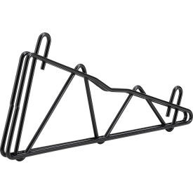 Nexel Black Epoxy, Fixed Single Shelf Wall Mount Bracket, 14"D