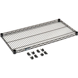 Nexel S1842B Black Epoxy Wire Shelf 42"W x 18"D