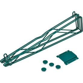 Nexel Poly-Green, Fixed Double Shelf Wall Mount Bracket, 24"D