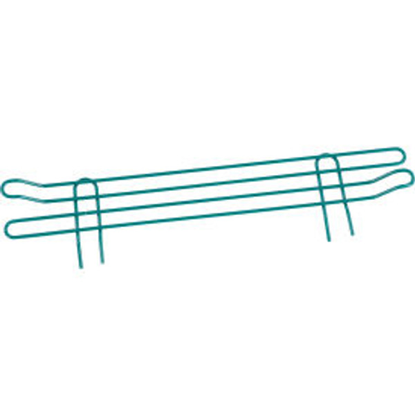 Nexel Poly-Green Wire Ledge, 21"W x 4"H