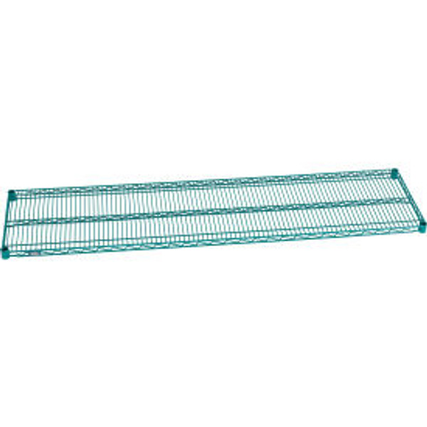 Nexel S1872G Poly-Green Epoxy Wire Shelf 72"W x 18"D