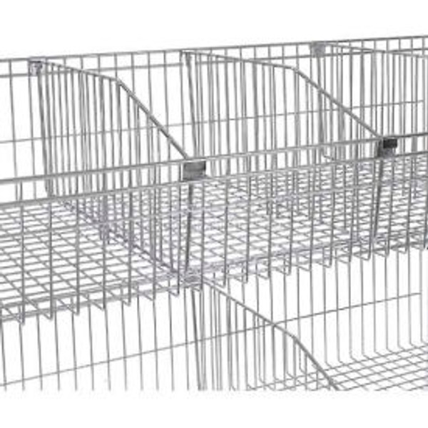 Nexel Wire Shelf Basket Divider, 18"D x 10"H