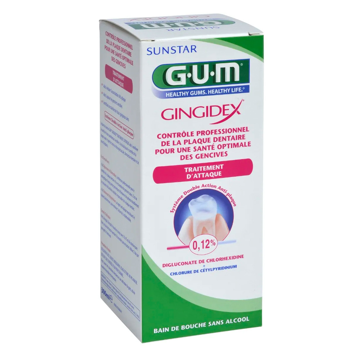 GUM GINGIDEX Short Term Treatment Mouthwash Periodontal 300ml Steych