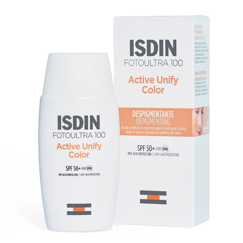 ISDIN FotoUltra 100 ACTIVE UNIFY COLOR Sunscreen SPF50+ Fusion Fluid 50ml ISDIN FotoUltra 100 ACTIVE UNIFY COLOR Sunscreen SPF50+ Fusion Fluid 50ml