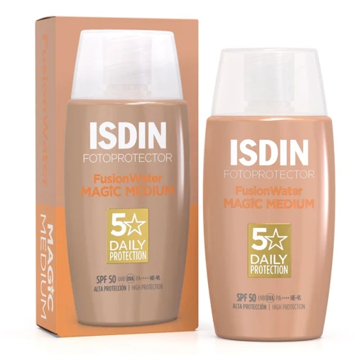 ISDIN Fotoprotector FUSION WATER Color Medium Oil-Free Sunscreen SPF50+ - 50ml