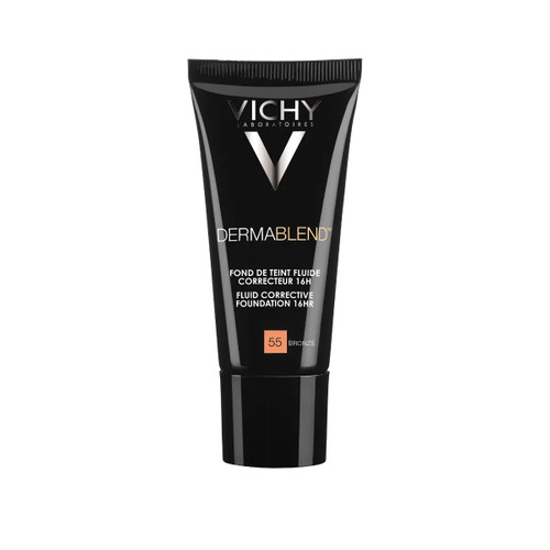 Vichy Dermablend Fluid Corrective Foundation 16h #55 Bronze - 30ml Vichy Dermablend Fluid Corrective Foundation 16h #55 Bronze - 30ml