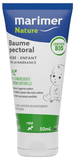 Marimer Nature Baby Child Pectoral Balm Organic 50ml Marimer Nature Baby Child Pectoral Balm Organic 50ml