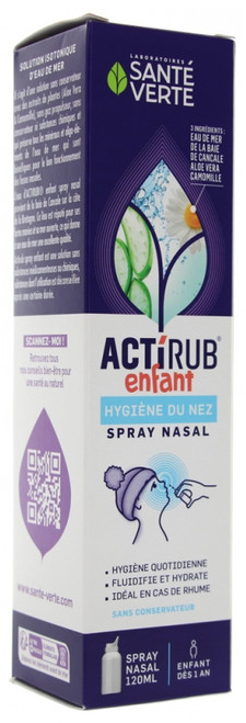 Santé Verte Actirub Child Nasal Spray 120ml Santé Verte Actirub Child Nasal Spray 120ml