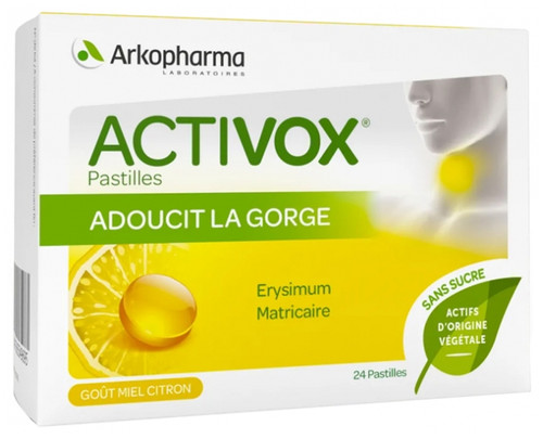 Arkopharma Activox Honey Lemon Aroma 24 Lozenges Arkopharma Activox Honey Lemon Aroma 24 Lozenges