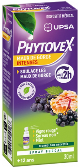 UPSA Phytovex Intense Throat Sore Oral Spray 30ml UPSA Phytovex Intense Throat Sore Oral Spray 30ml