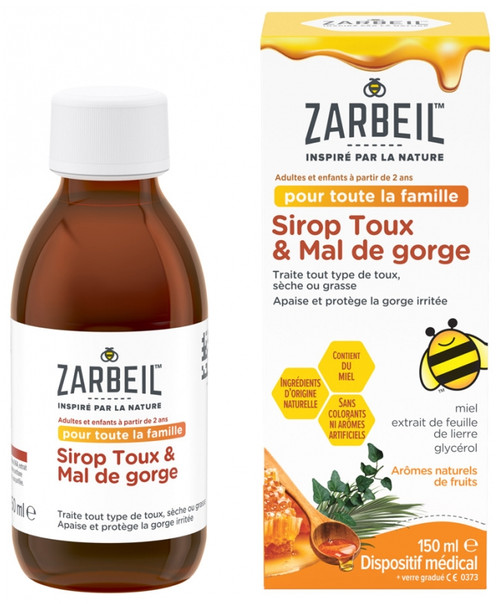 Zarbeil Cough & Sore Throat Syrup 150ml Zarbeil Cough & Sore Throat Syrup 150ml