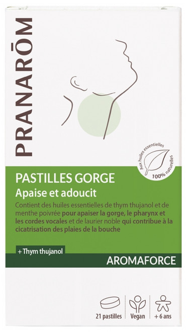 Pranarôm Aromaforce Pastilles Throat 21 Pastilles Pranarôm Aromaforce Pastilles Throat 21 Pastilles