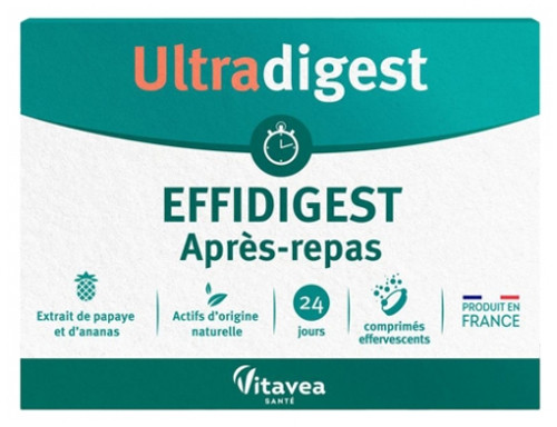 Vitavea Ultradigest Effidigest After-Meal 24 Effervescent Tablets Vitavea Ultradigest Effidigest After-Meal 24 Effervescent Tablets