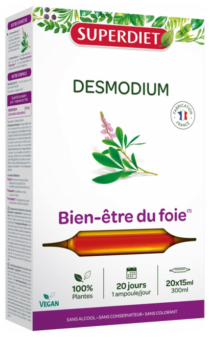 Superdiet Desmodium 20 Phials Superdiet Desmodium 20 Phials