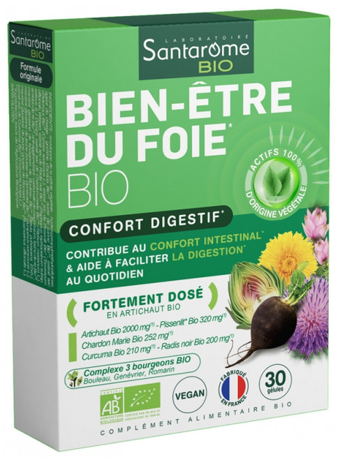 Santarome Bio Organic Liver Well-Being 30 Capsules Santarome Bio Organic Liver Well-Being 30 Capsules