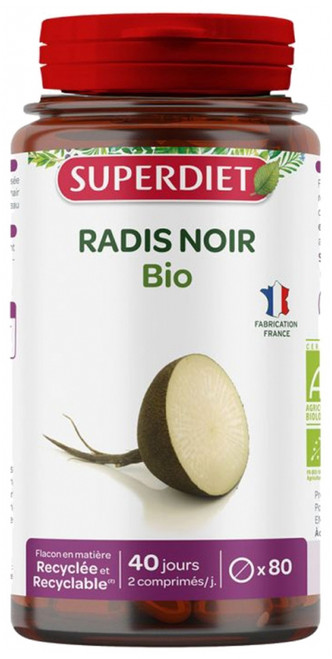 Superdiet Organic Black Radish 80 Tablets Superdiet Organic Black Radish 80 Tablets