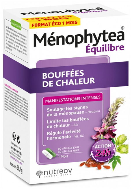 Nutreov Ménophytea Balance Hot Flushes 120 Caspules Nutreov Ménophytea Balance Hot Flushes 120 Caspules