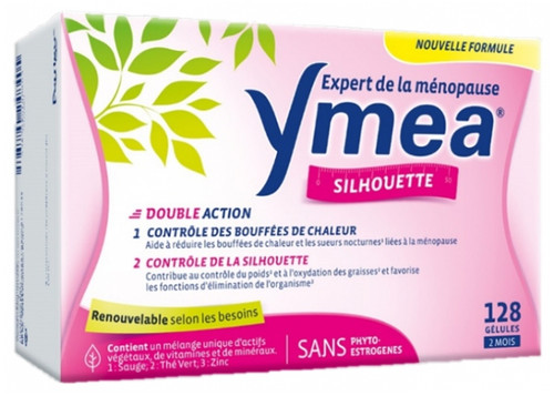 Ymea Menopause Hot Flashes and Silhouette 128 Capsules