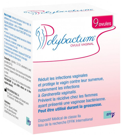 Effik Polybactum Vaginal Ovule 9 Ovules Effik Polybactum Vaginal Ovule 9 Ovules