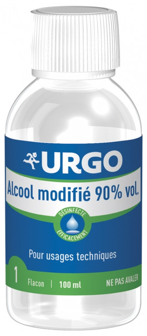 Urgo First Aid Modified Alcohol 90% vol 100ml Urgo First Aid Modified Alcohol 90% vol 100ml