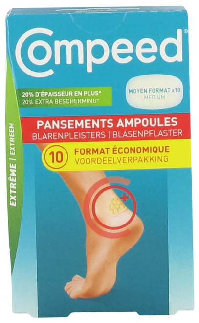Compeed Blisters Plasters Medium Size Extreme 10 Plasters Compeed Blisters Plasters Medium Size Extreme 10 Plasters