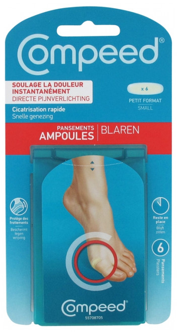 Compeed Blister Small Size 6 Plasters Compeed Blister Small Size 6 Plasters
