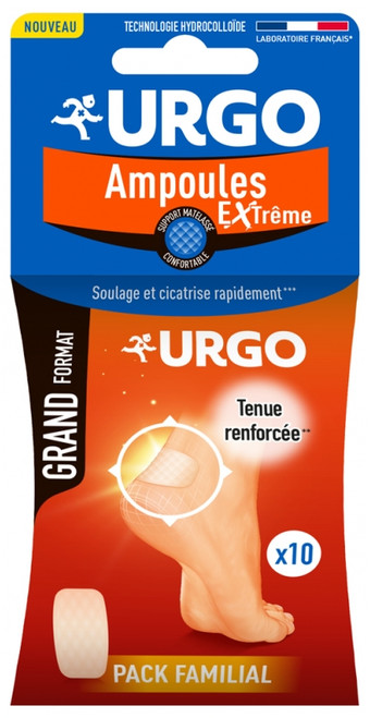 Urgo Extreme Blisters 10 Plasters Large Format Urgo Extreme Blisters 10 Plasters Large Format