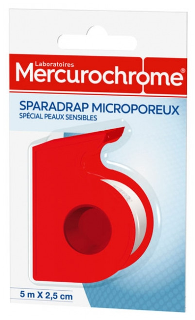 Mercurochrome Microporous Sparadrap 5m x 2,5cm Mercurochrome Microporous Sparadrap 5m x 2,5cm