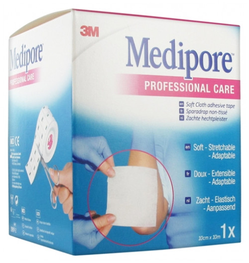 3M Medipore Non Woven Plaster 10cm x 10m