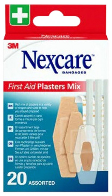 3M Nexcare First Aid Plasters Mix 20 Plasters 3M Nexcare First Aid Plasters Mix 20 Plasters