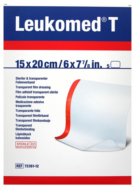 Essity Leukomed T 5 Sterile Transparent Adhesive Films 15 x 20cm