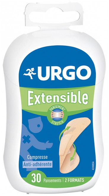 Urgo Extensible 30 Plasters 2 Sizes Urgo Extensible 30 Plasters 2 Sizes