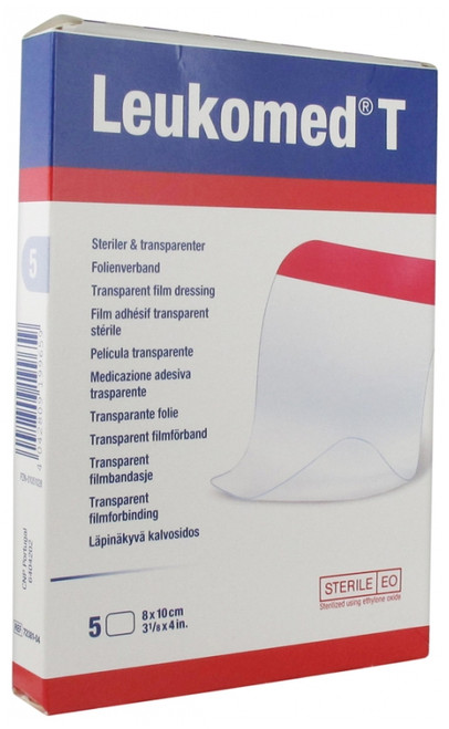 Essity Leukomed T 5 Medium Size Transparent Film Dressings 8 x 10cm Essity Leukomed T 5 Medium Size Transparent Film Dressings 8 x 10cm