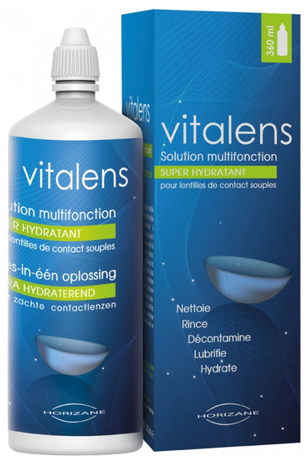 Vitalens Multipurpose Solution for Supple Contact Lenses 360ml Vitalens Multipurpose Solution for Supple Contact Lenses 360ml