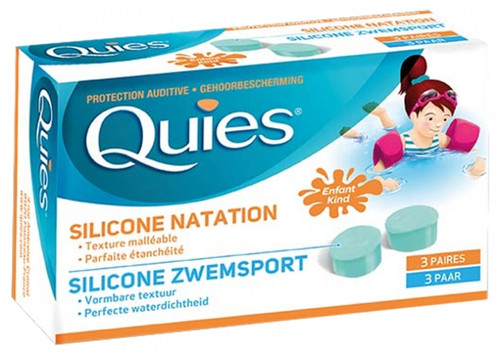 Quies Silicon Ear Plugs Swimming Children 3 Pairs Quies Silicon Ear Plugs Swimming Children 3 Pairs