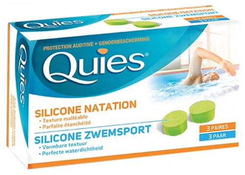 Quies Silicon Ear Protection Swimming 3 Pairs Quies Silicon Ear Protection Swimming 3 Pairs
