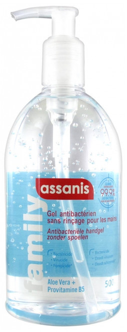 Assanis Family Antibacterial Gel Non Rinse 500ml