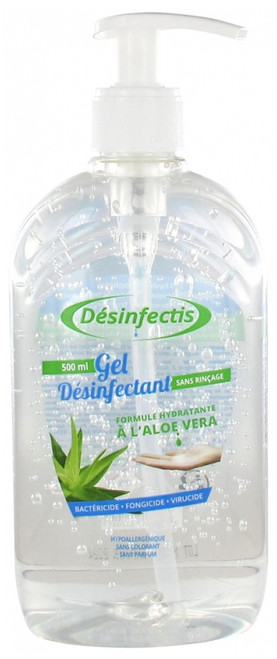 Désinfectis No Rinse Disinfectant Gel with Aloe Vera 500ml