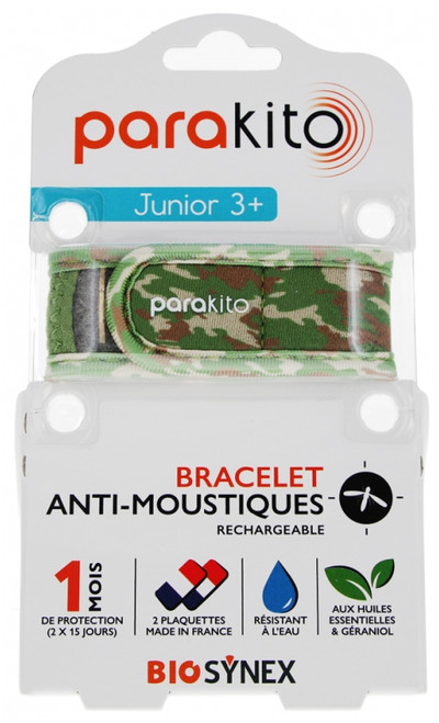Parakito Anti-Mosquitoes Band Rechargeable Junior - Model: Camouflage Parakito Anti-Mosquitoes Band Rechargeable Junior - Model: Camouflage