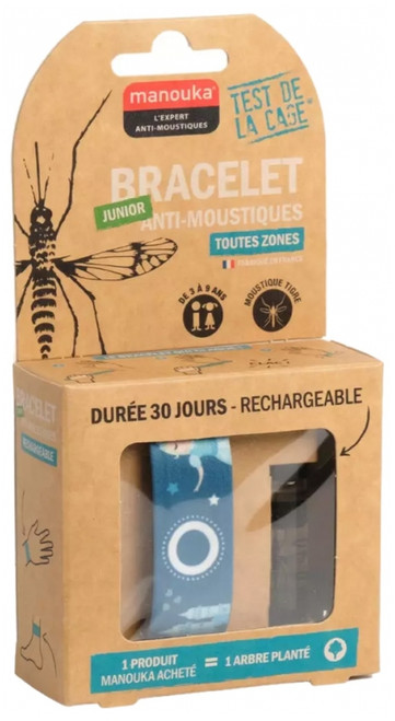 Manouka Junior Mosquito Repellent Wristband + 6 ml Refill - Model: Princess