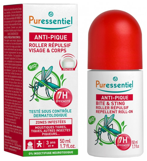 Puressentiel Bite & Sting Repellent Roll-On Face & Body 50ml Puressentiel Bite & Sting Repellent Roll-On Face & Body 50ml