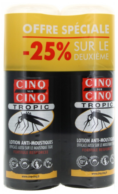 Cinq sur Cinq Tropic Anti-Mosquitoes Lotion 2 x 75ml